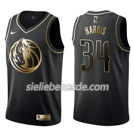 Herren NBA Dallas Mavericks Trikot Devin Harris 34 Nike Schwarz Golden Edition Swingman